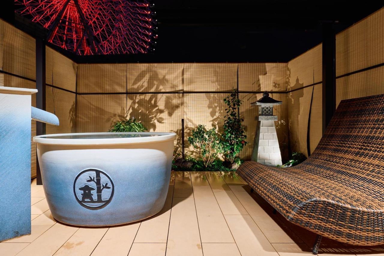 Konjakuso Osaka Tempozan "Ikesu" Projection M Apping Spa Konjakuso Osaka Tempozan "Takadoro" Wheel View Exteriör bild